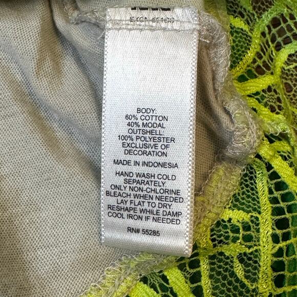 Express size XS Y2K double tank sheer with lace - Picture 7 of 8